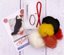Crafty Kit Company Christmas Puffin felting kit
