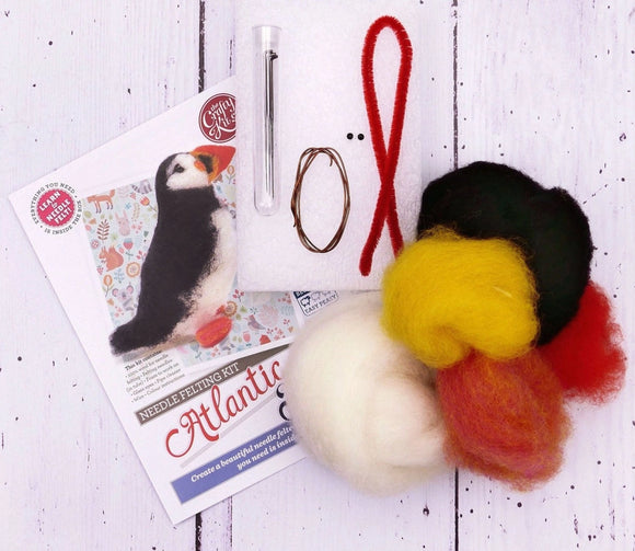 Crafty Kit Company Christmas Puffin felting kit