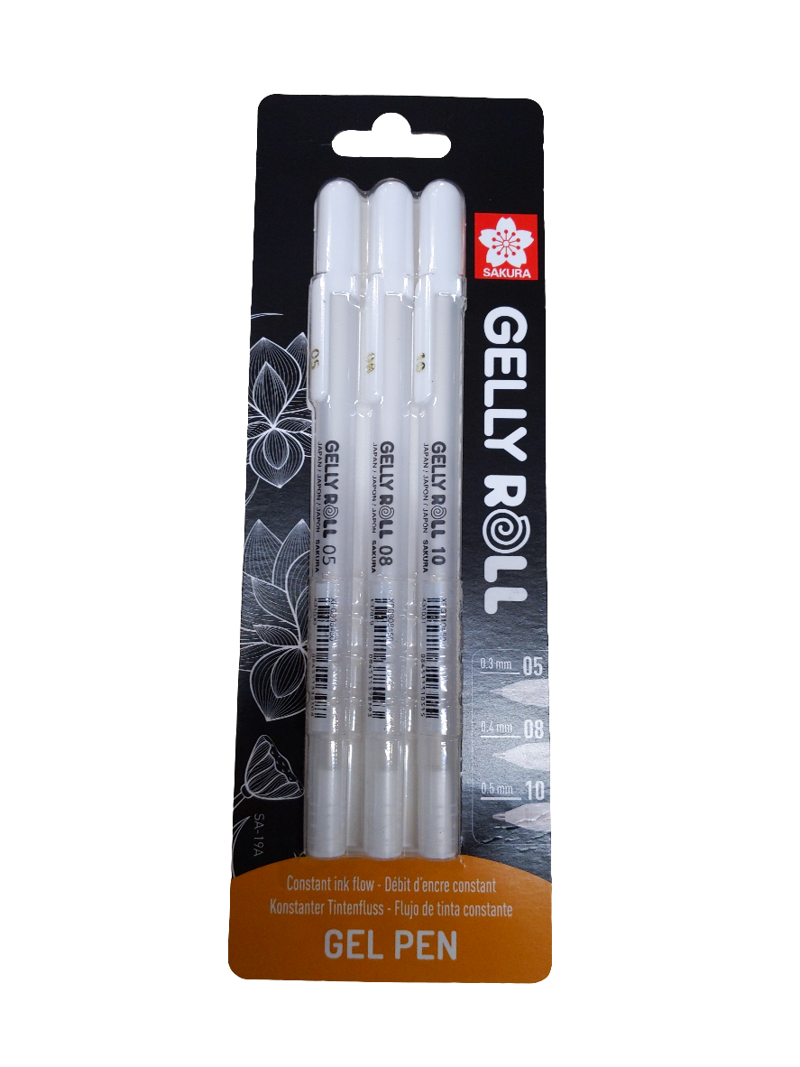 Gelly roll white mixed pack new packaging and design 