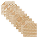 Clairefontaine Origami 60 sheets mixed sizes - Kraft Floral