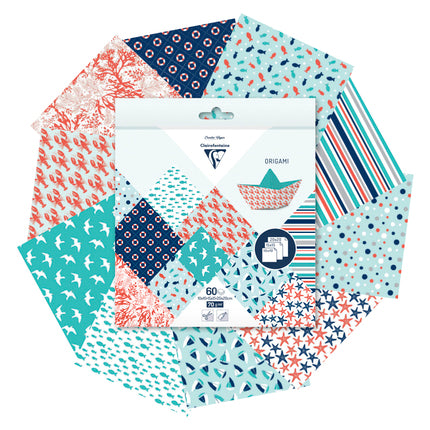 Clairefontaine Origami 60 sheets mixed sizes - Sailor