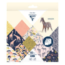 Clairefontaine Origami 60 sheets mixed sizes - Safari