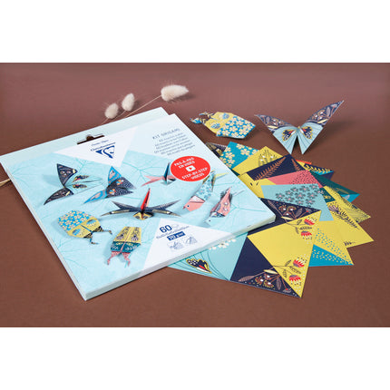 Clairefontaine Origami 60 sheets mixed sizes - Insects
