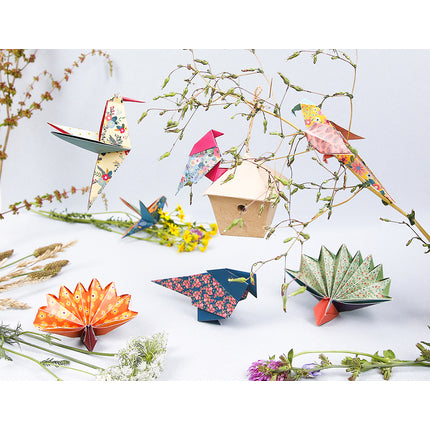Clairefontaine Origami 60 sheets mixed sizes - Birds