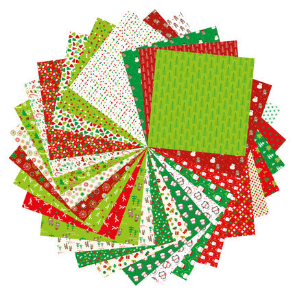 Clairefontaine Origami 60 sheets mixed sheets 20 x 20 cm - Christmas