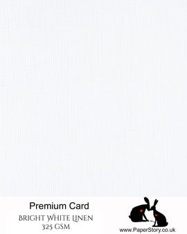 Linen Effect Textured Card 325 gsm Bright White A4