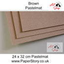 Artists Pastel Paper pastelmat colour brown burn