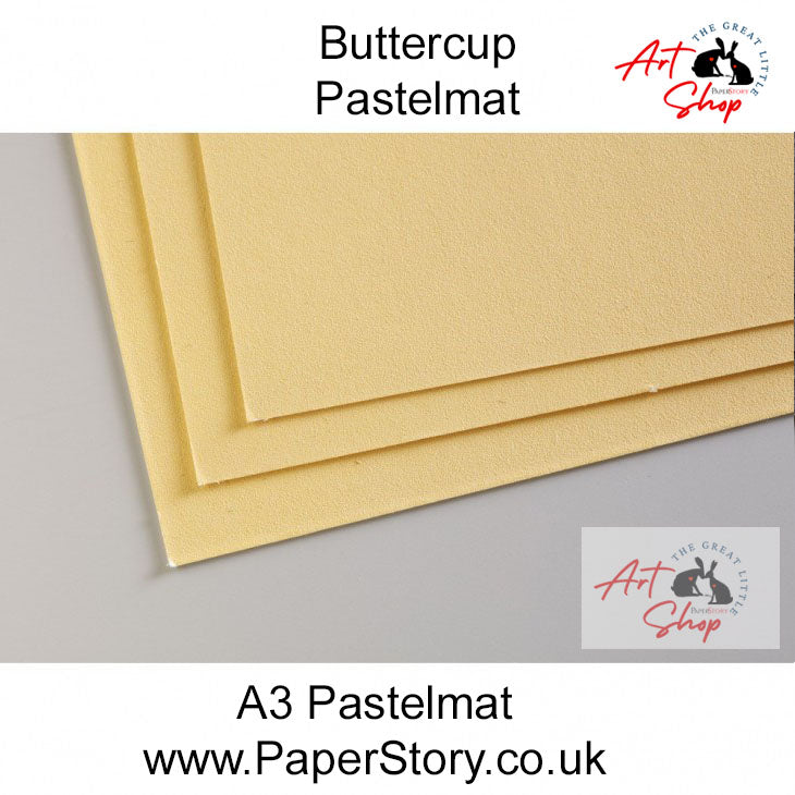 Pastelmat A3 buttercup soft yellow pastel paper for artists