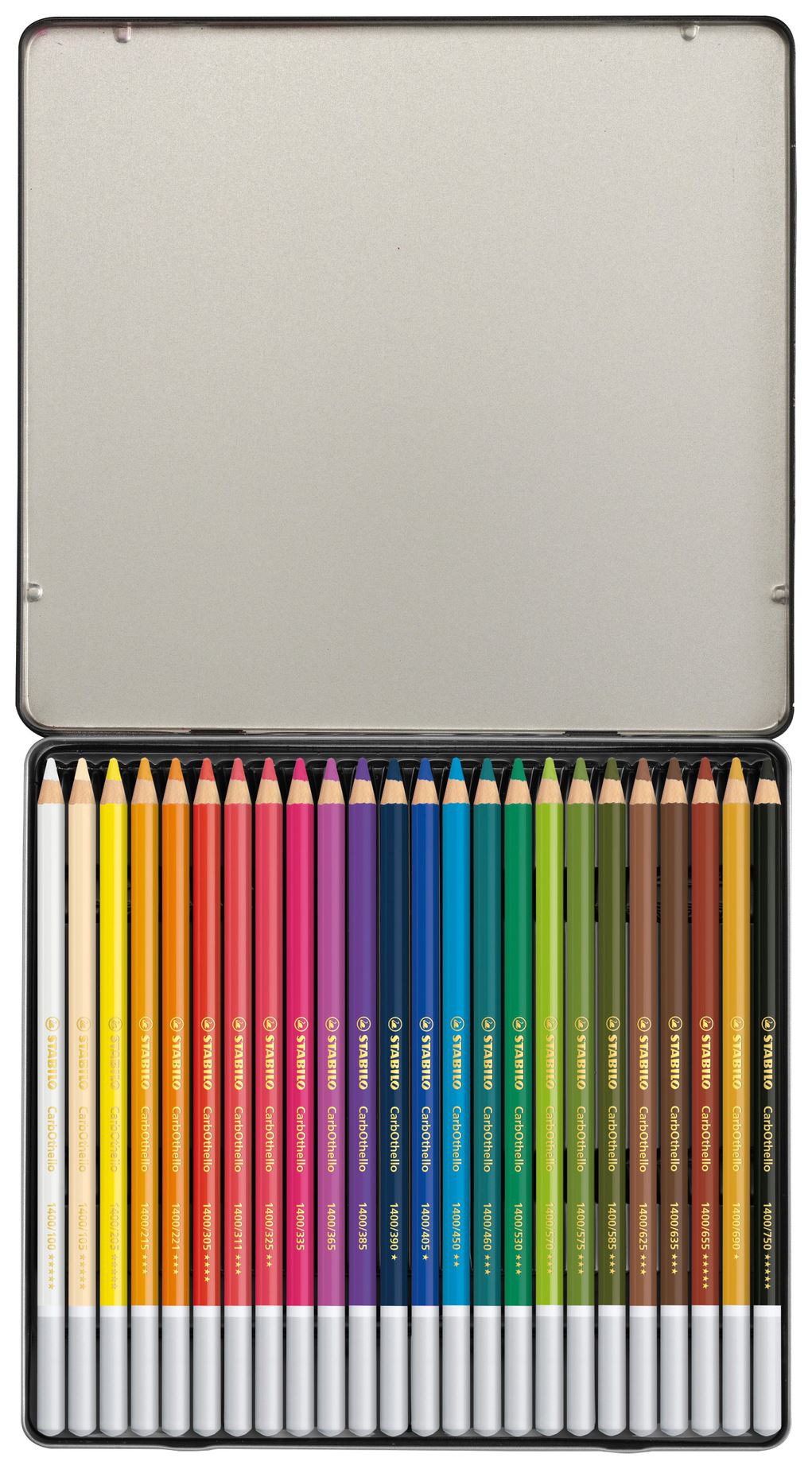 STABILO CarbOthello Pastel Arty + Coloured pencils tin of 24 
