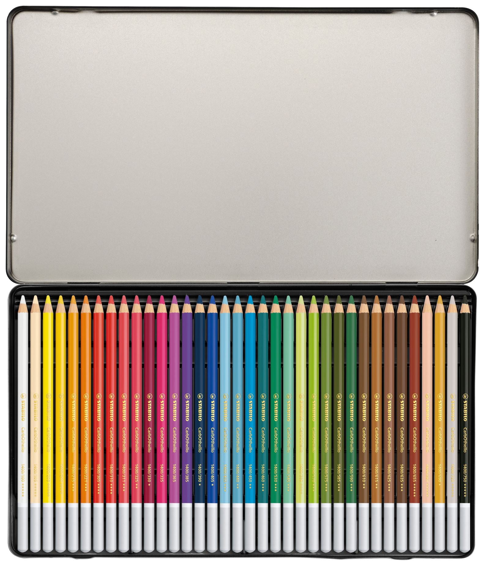 stabile carbothello pastel set of 36 colour pencilsSTABILO CarbOthello Pastel Arty + Coloured pencils tin of 36