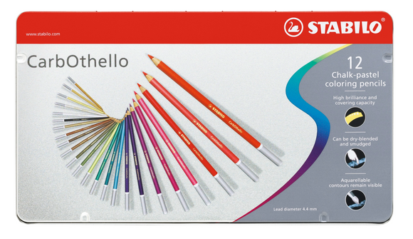 STABILO CarbOthello Pastel Pencils tin of 12
