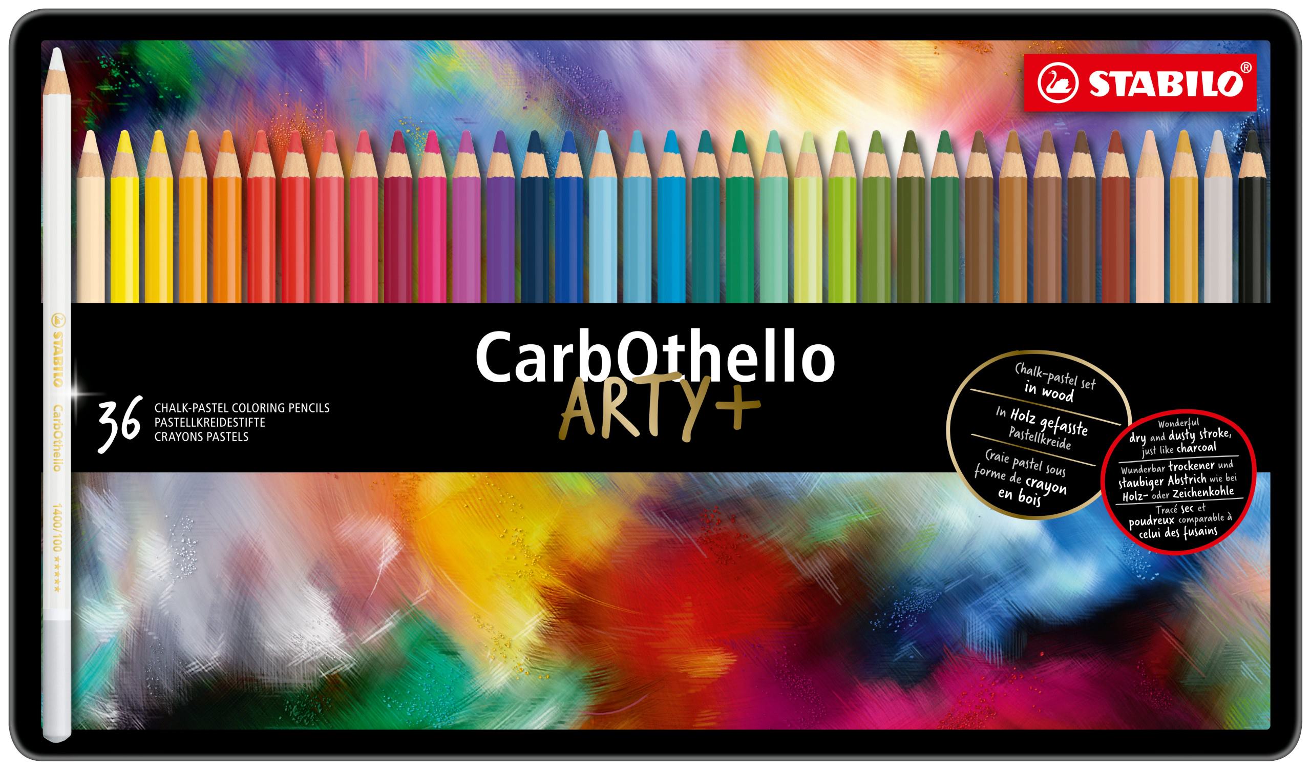 STABILO CarbOthello Pastel Arty + Coloured pencils tin of 36