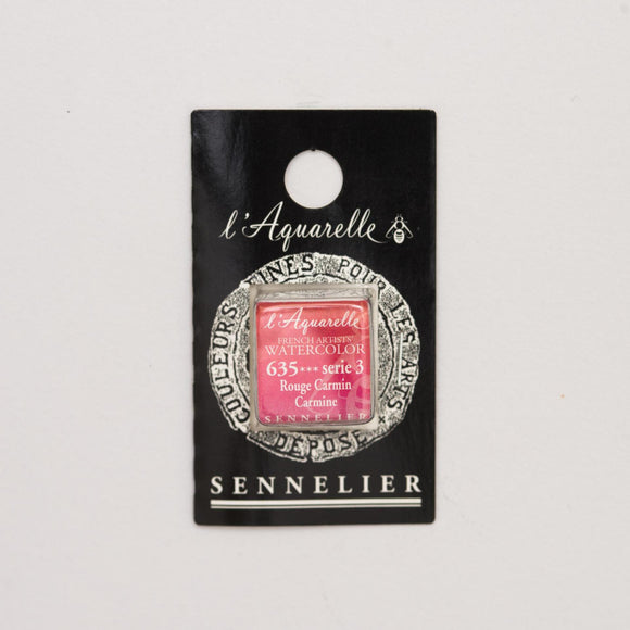 Sennelier L'Aquarelle Watercolour Paint Half Pan - Carmine