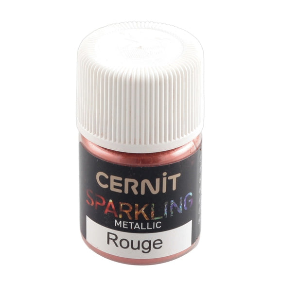 CERNIT Sparkling Mica Powders Metallic Effect red