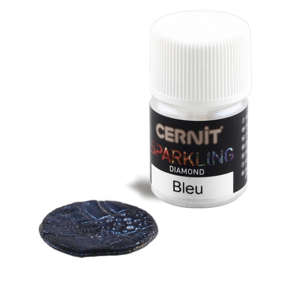 CERNIT Sparkling Mica Powders Diamond Effect blue