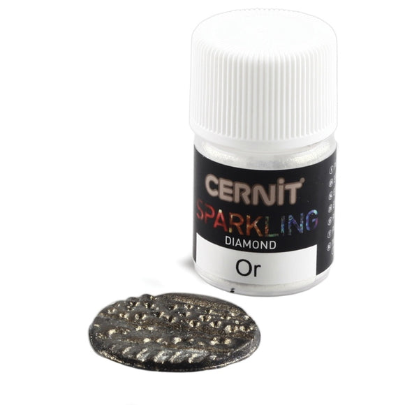 CERNIT Sparkling Mica Powders Diamond Effect gold