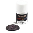 CERNIT Sparkling Mica Powders Diamond Effect red