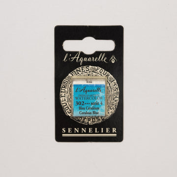 Sennelier L'Aquarelle Watercolour Paint Half Pan - Cerulean Blue