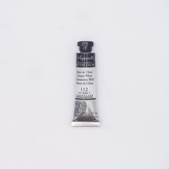 Sennelier L'Aquarelle Watercolour Paint 10ml Tube - Chinese White