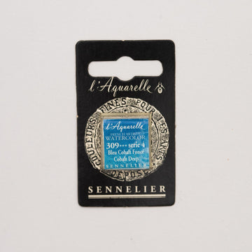 Sennelier L'Aquarelle Watercolour Paint Half Pan - Cobalt Deep