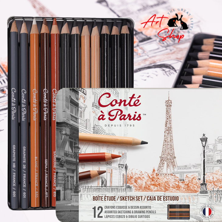 Conté À Paris Studio Sketching and Drawing Set