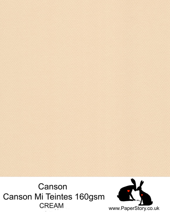 A4 Canson Mi Teintes 160 gsm Cream Nº 407