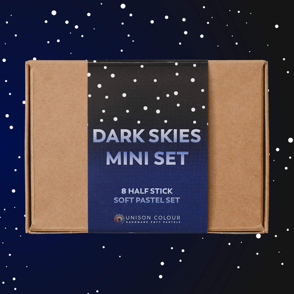 Unison Soft Pastels 8 Half Stick Dark Skies Mini Set