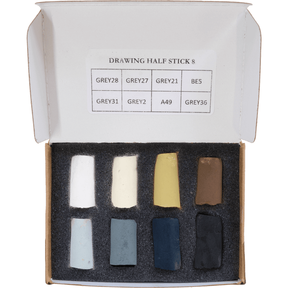 Unison Soft Pastels 8 Half Stick Drawing Mini Set
