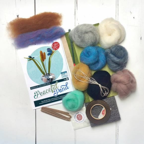 Crafty Kit Company Peaceful Pond Needle felting kit