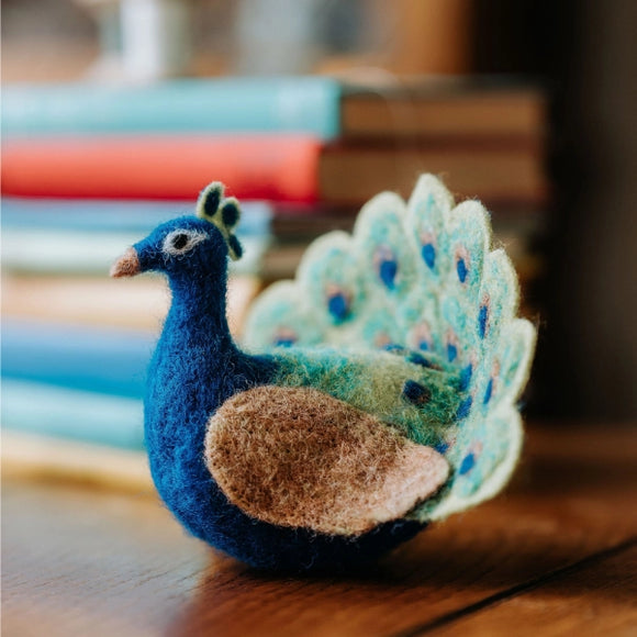 Crafty Kit Company Fabulous Peacock Needle felting kit