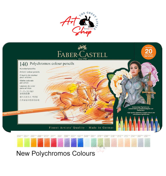 Faber-Castell Polychromos Artists' Colour Pencils – Complete Tin of 140