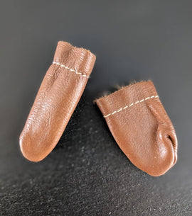 Leather Finger Protectors for Needle Felting