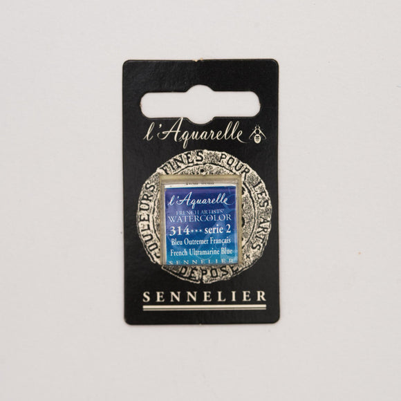 Sennelier L'Aquarelle Watercolour Paint Half Pan - French Ultramarine Blue