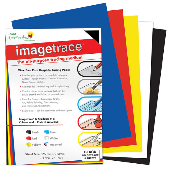 Imagetrace Paper A4 pack of 5 assorted colours