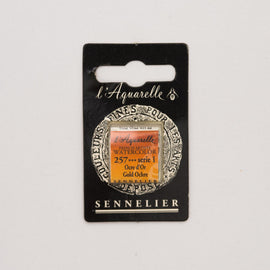 Sennelier L'Aquarelle Watercolour Paint Half Pan - Gold Ochre