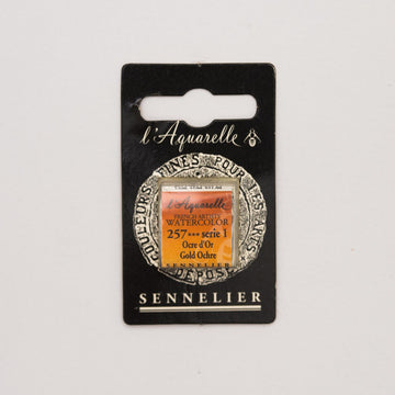 Sennelier L'Aquarelle Watercolour Paint Half Pan - Gold Ochre
