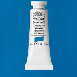 Winsor & Newton Designers Gouache paint 14 mls Turquoise Blue