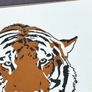 Tiger Letterpress Greetings Card-2