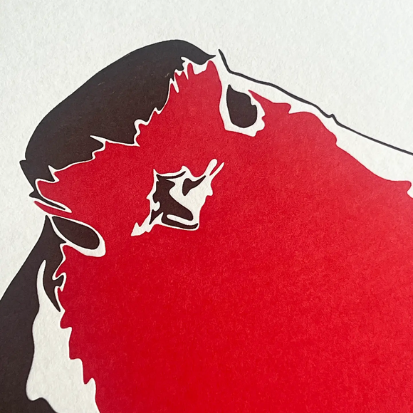 Robin Letterpress Greetings Card
