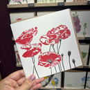 Poppy Letterpress Greetings Card-1