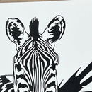 Zebra Letterpress Greetings Card-2