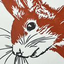 Cheeky Red Squirrel Letterpress Greetings Card-2