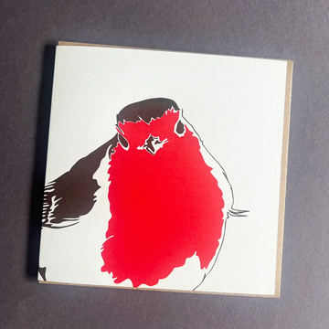 Robin Letterpress Greetings Card