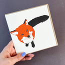 Fox in Love Letterpress Greetings Card-3