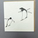 Penguin Slide Letterpress Greetings Card-3