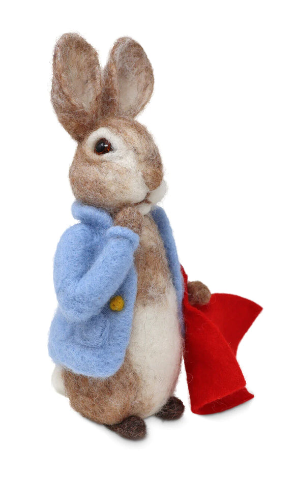 Crafty Kit Company Beatrix Potter Peter Rabbit and his Pocket Handkerchief Needle Felting Craft Kit