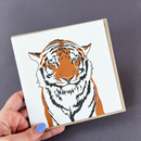 Tiger Letterpress Greetings Card-3