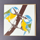 Blue Tits Letterpress Greetings Card-1