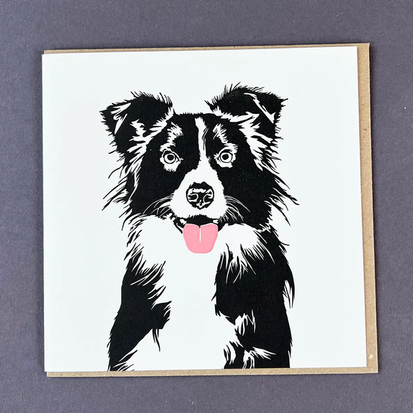 Sheepdog Letterpress Greetings Card