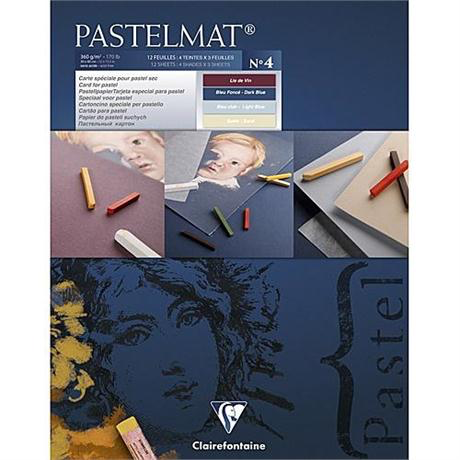 Pastelmat Clairefontaine Nº 4 Pad x 12 sheets 18 x 24 cm (7" x 9.5" ) - Small Pad